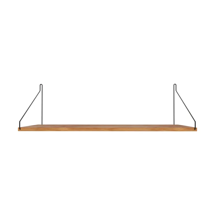 Estante de pared Single Shelf - Roble-negro, 80x27 cm - FRAMA