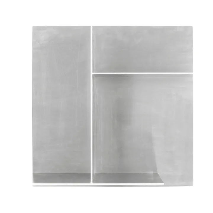 Estantería de pared Rivet Typecase - Aluminio, 44,6x44,6x16,1 cm - FRAMA
