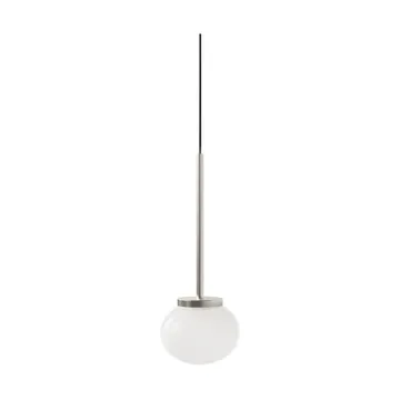 Lámpara colgante Ovoid Pendant Light Single - Acero inoxidable, vidrio opalino - FRAMA