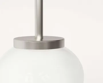 Lámpara colgante Ovoid Pendant Light Single - Acero inoxidable, vidrio opalino - FRAMA