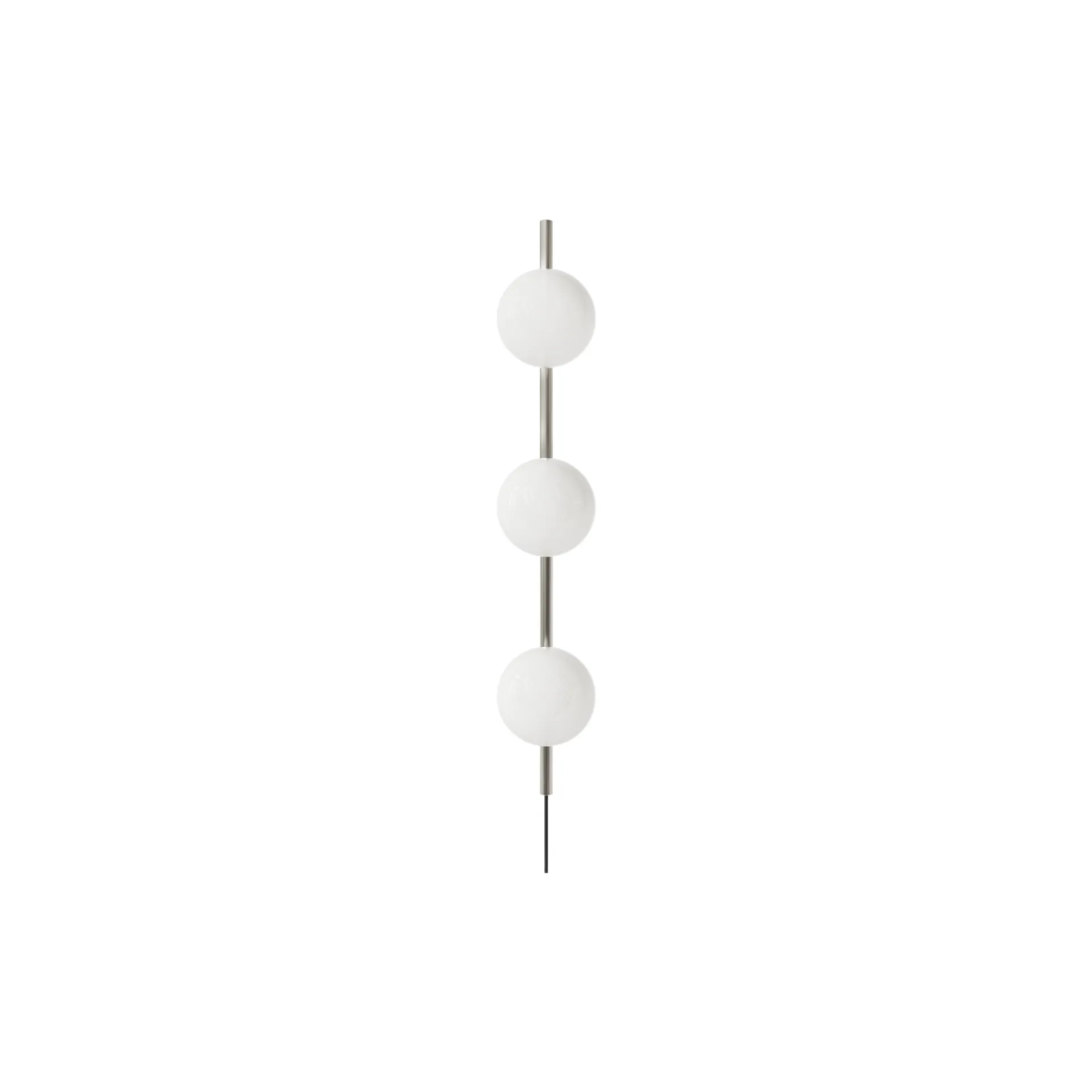 Lámpara de pared Ovoid Single, Acero inoxidable-vidrio opalino FRAMA