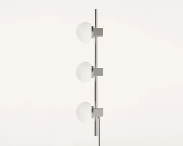Lámpara de pared Ovoid Single - Acero inoxidable-vidrio opalino - FRAMA