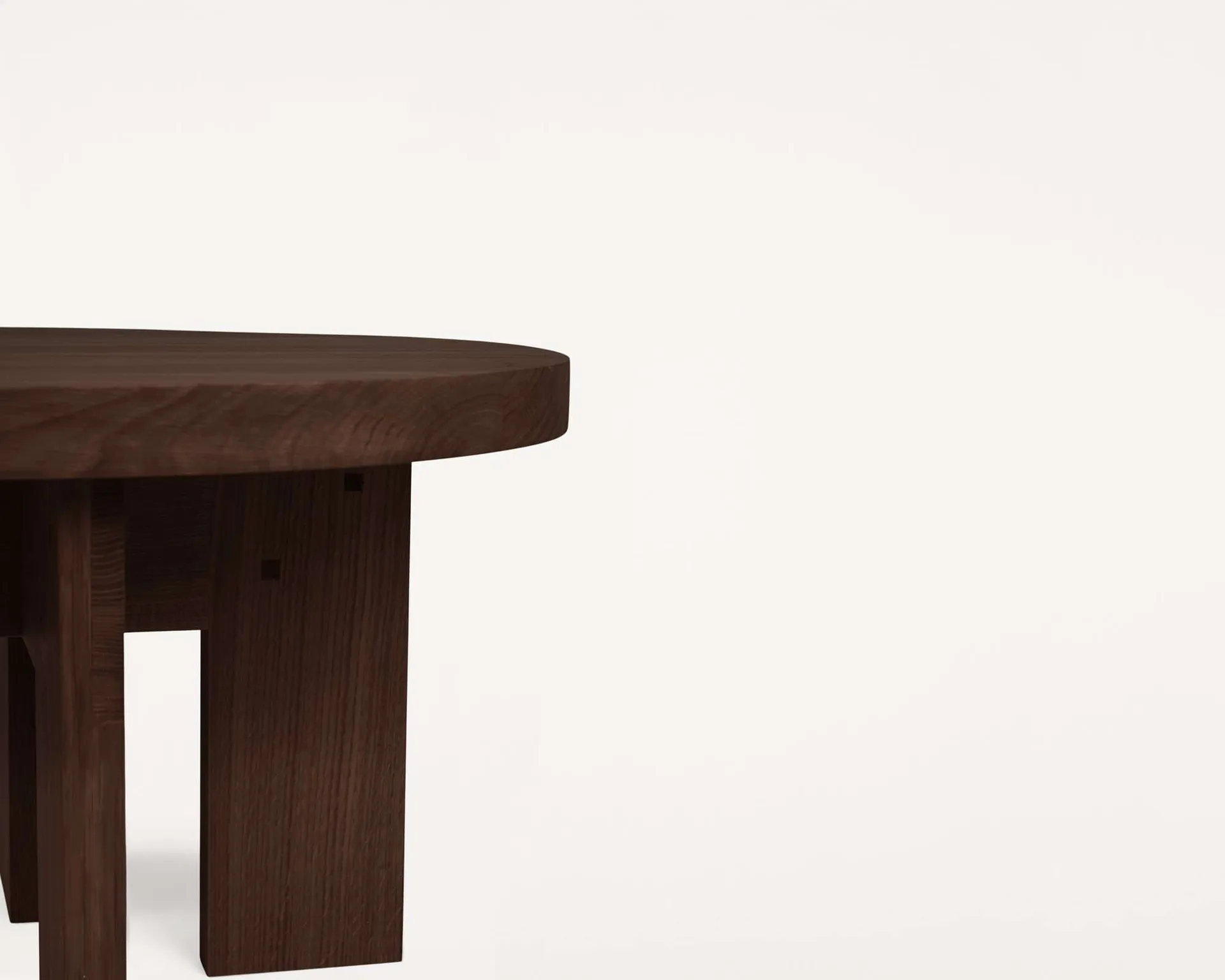 Mesa auxiliar Farmhouse, Roble oscuro, 51x55,8x37 cm FRAMA