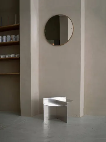 Mesa auxiliar Rivet - Aluminio, Ø51,3x40 cm - FRAMA
