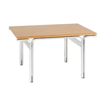 Mesa auxiliar Union - Aluminio-fresno marrón cálido, 60x45x34 cm - FRAMA