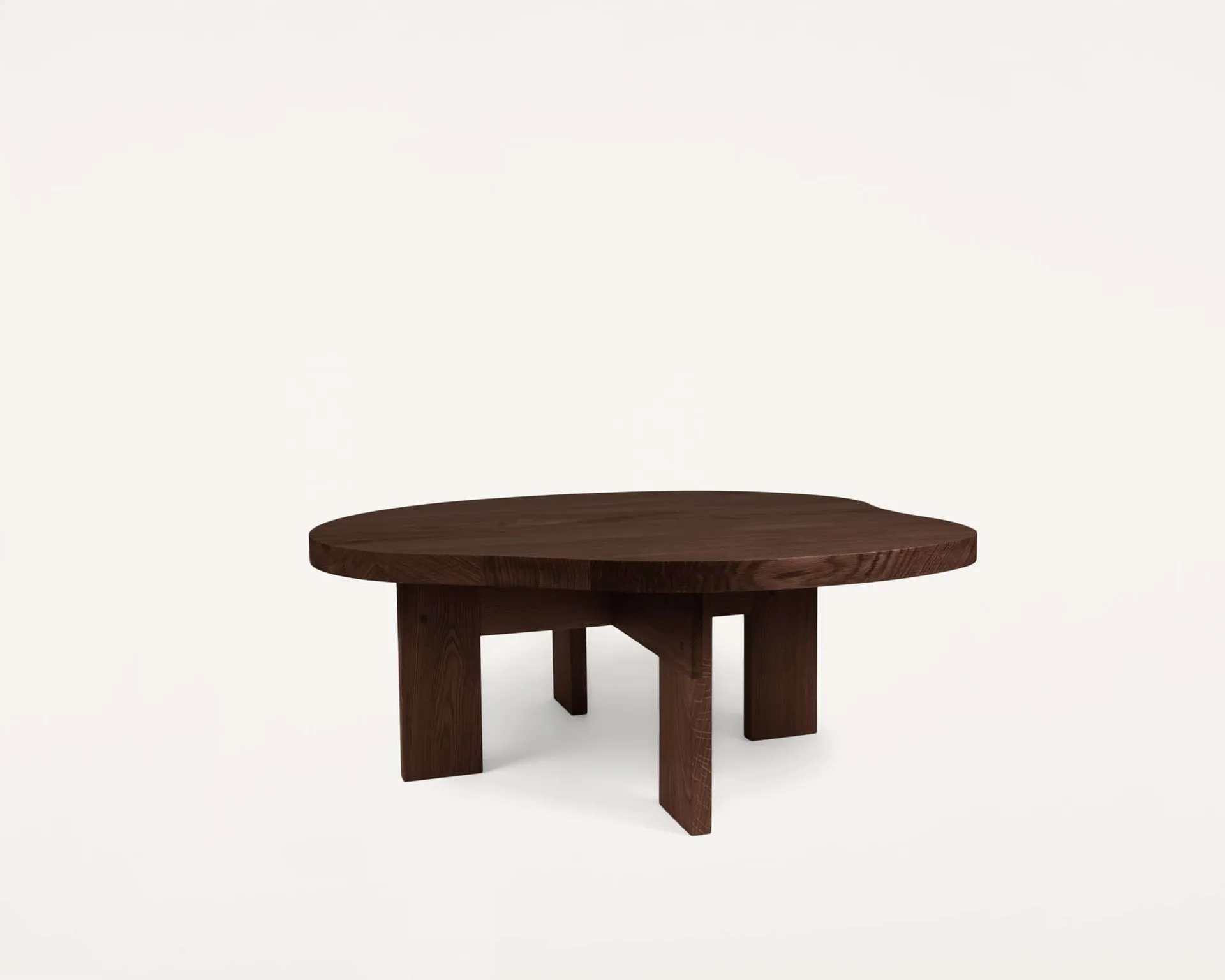Mesa de centro Farmhouse Pond, Roble oscuro, 78x93,6x37 cm FRAMA