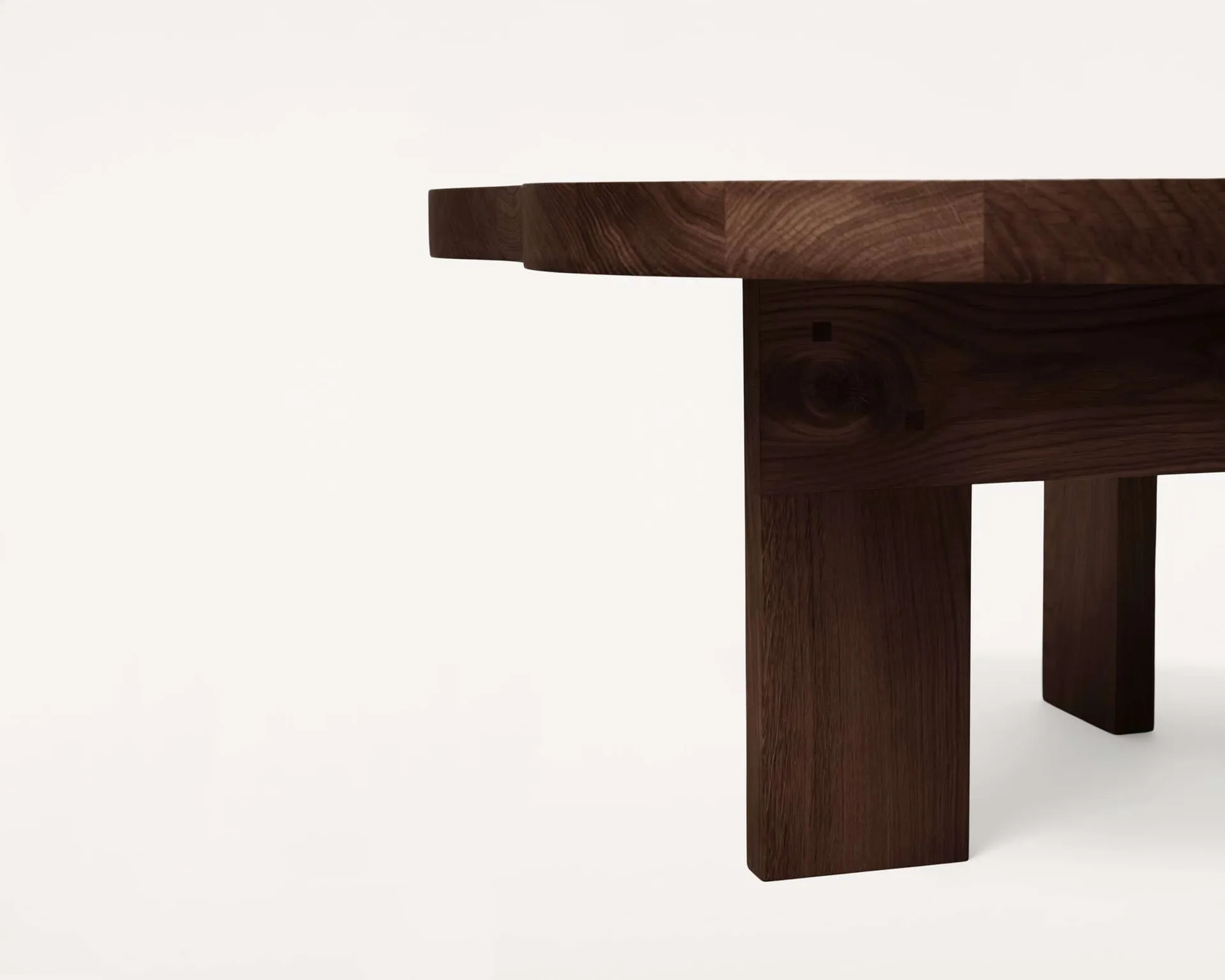Mesa de centro Farmhouse Pond, Roble oscuro, 78x93,6x37 cm FRAMA