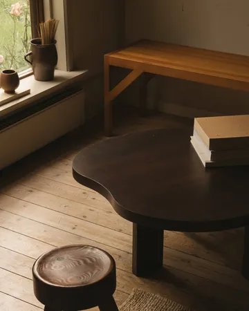 Mesa de centro Farmhouse Pond - Roble oscuro, 78x93,6x37 cm - FRAMA
