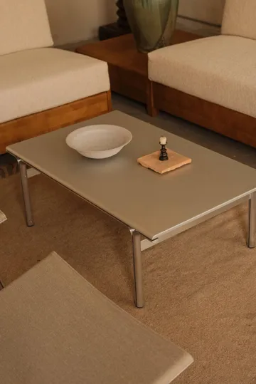 Mesa de centro Union - Aluminio-fresno marrón cálido, 97x60x34,5 cm - FRAMA