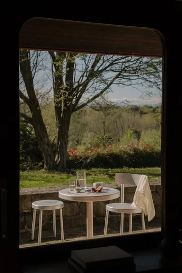 Mesa de comedor Tasca Table - Aluminium, large, Ø87,5x75,5 cm - FRAMA