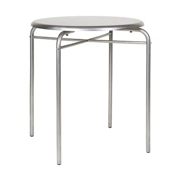 Mesa Petit Rond - Acero inoxidable, Ø65x73 cm - FRAMA