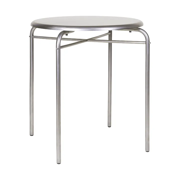 Mesa Petit Rond - Acero inoxidable, Ø65x73 cm - FRAMA