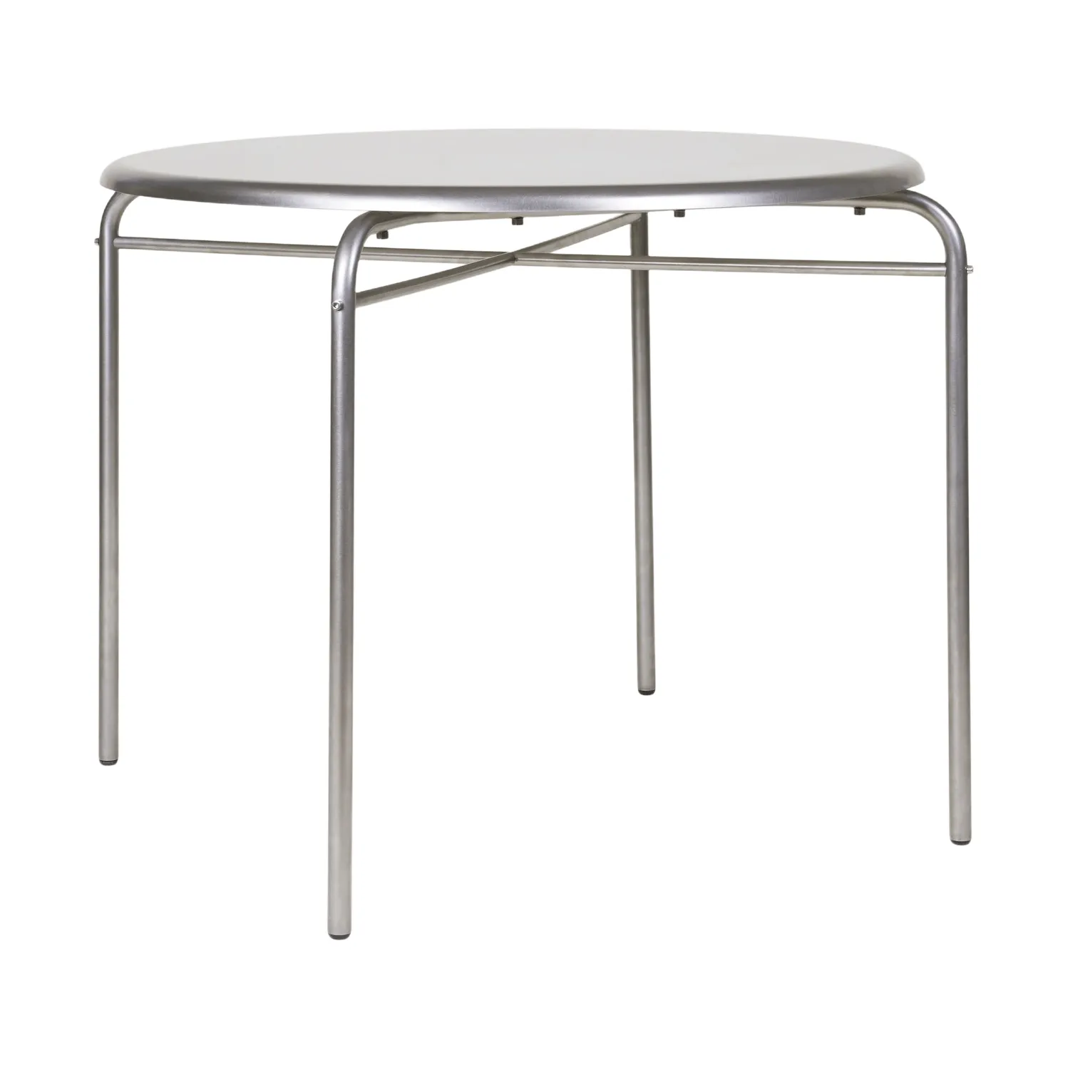 Mesa Petit Rond, Acero inoxidable, Ø90x73 cm FRAMA