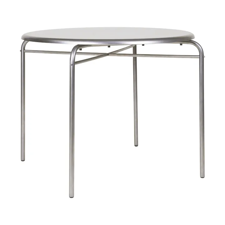 Mesa Petit Rond - Acero inoxidable, Ø90x73 cm - FRAMA