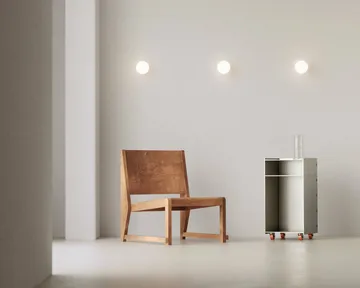 Plafón Ovoid Sconce - Acero inoxidable, vidrio opalino - FRAMA