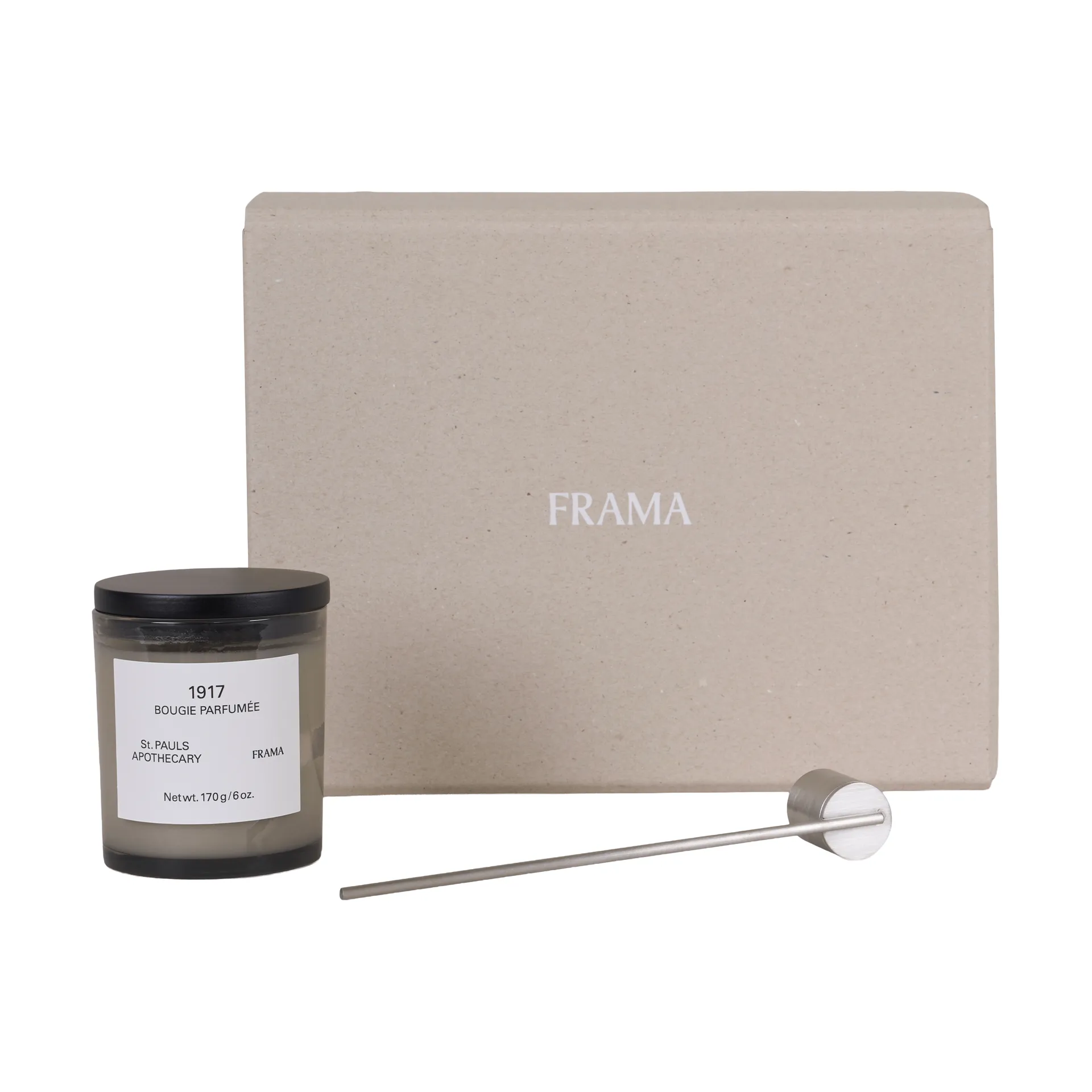 Set de regalo FRAMA con vela aromática + apagavelas, 1917 FRAMA