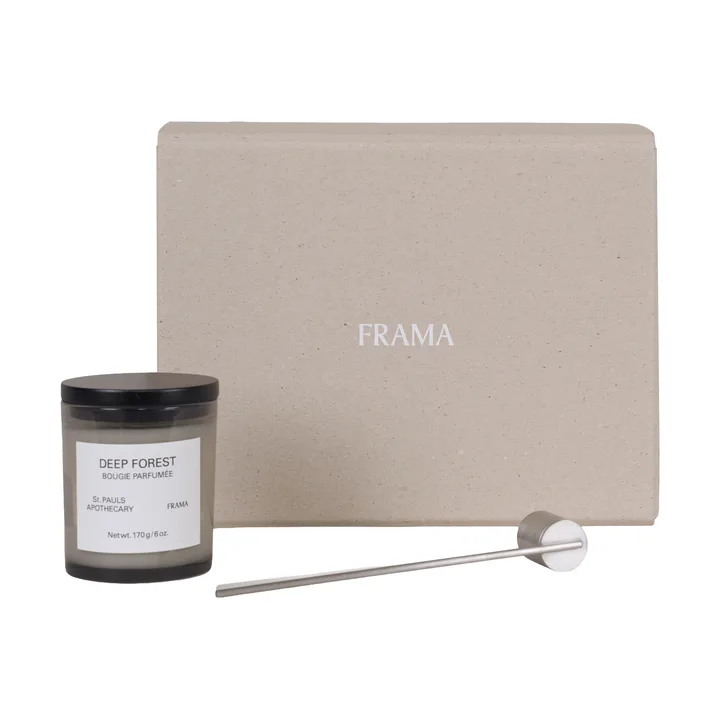 Set de regalo FRAMA con vela aromática + apagavelas - Deep Forest - FRAMA