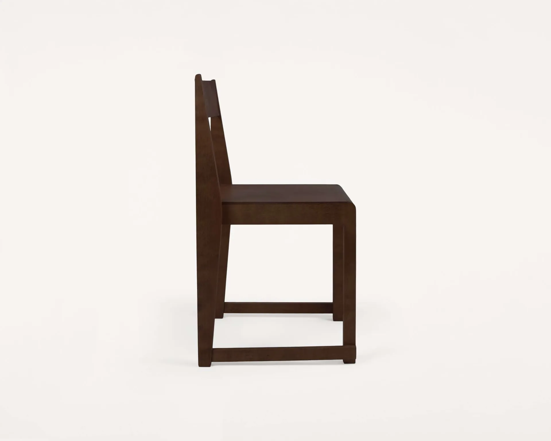 Silla Chair 01, Abedul marrón oscuro FRAMA