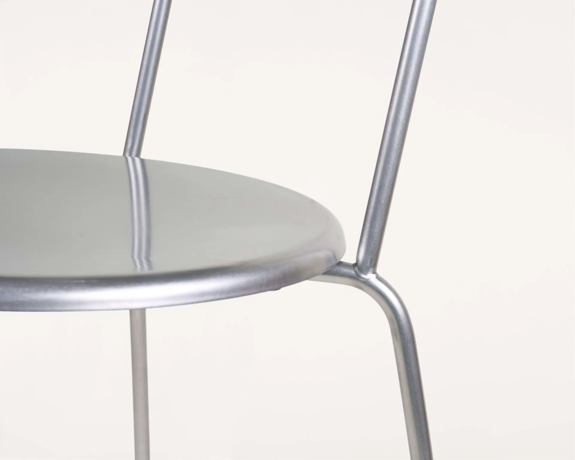Silla Petit Rond, Acero inoxidable FRAMA