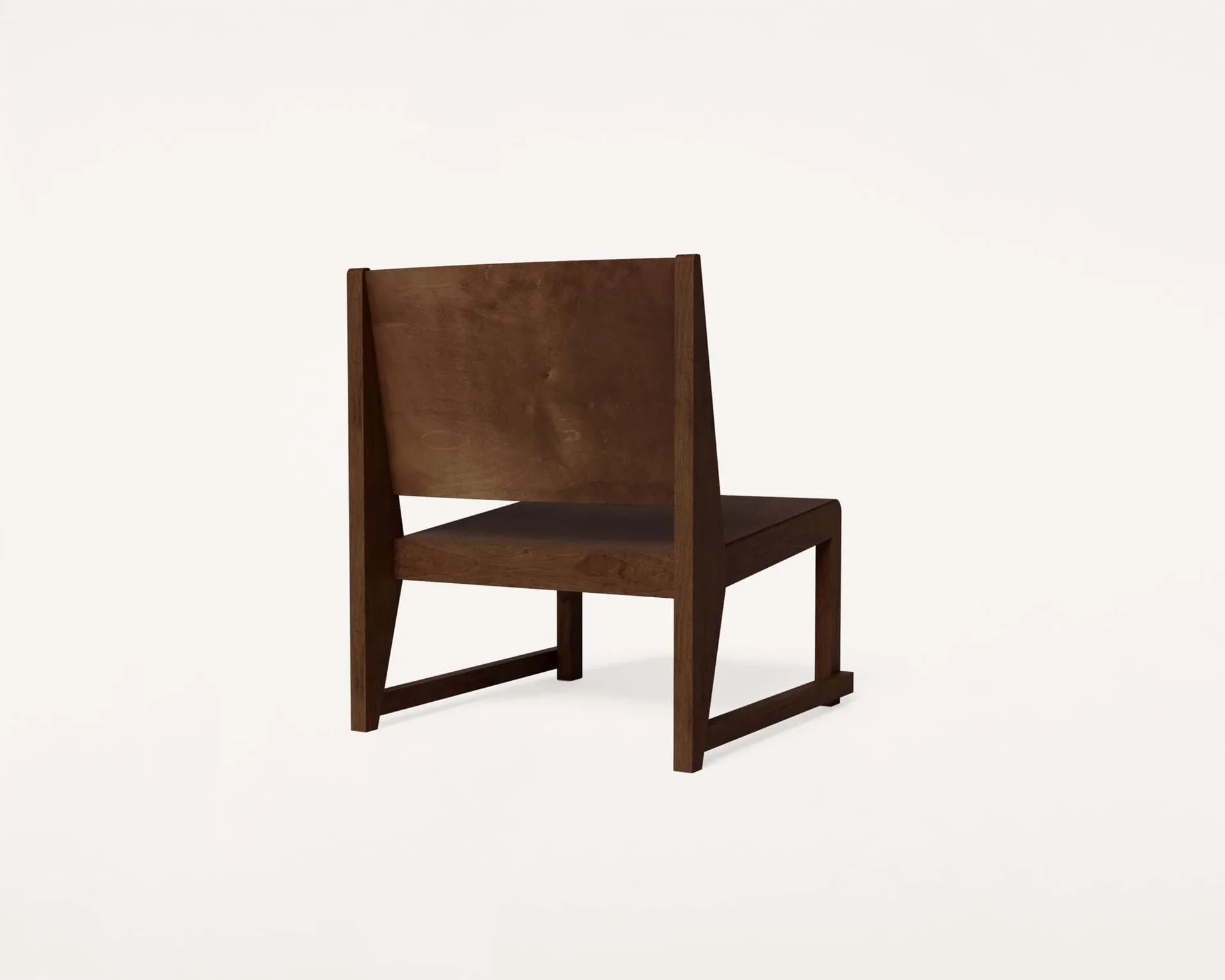 Sillón Easy Chair 01, Abedul marrón oscuro FRAMA