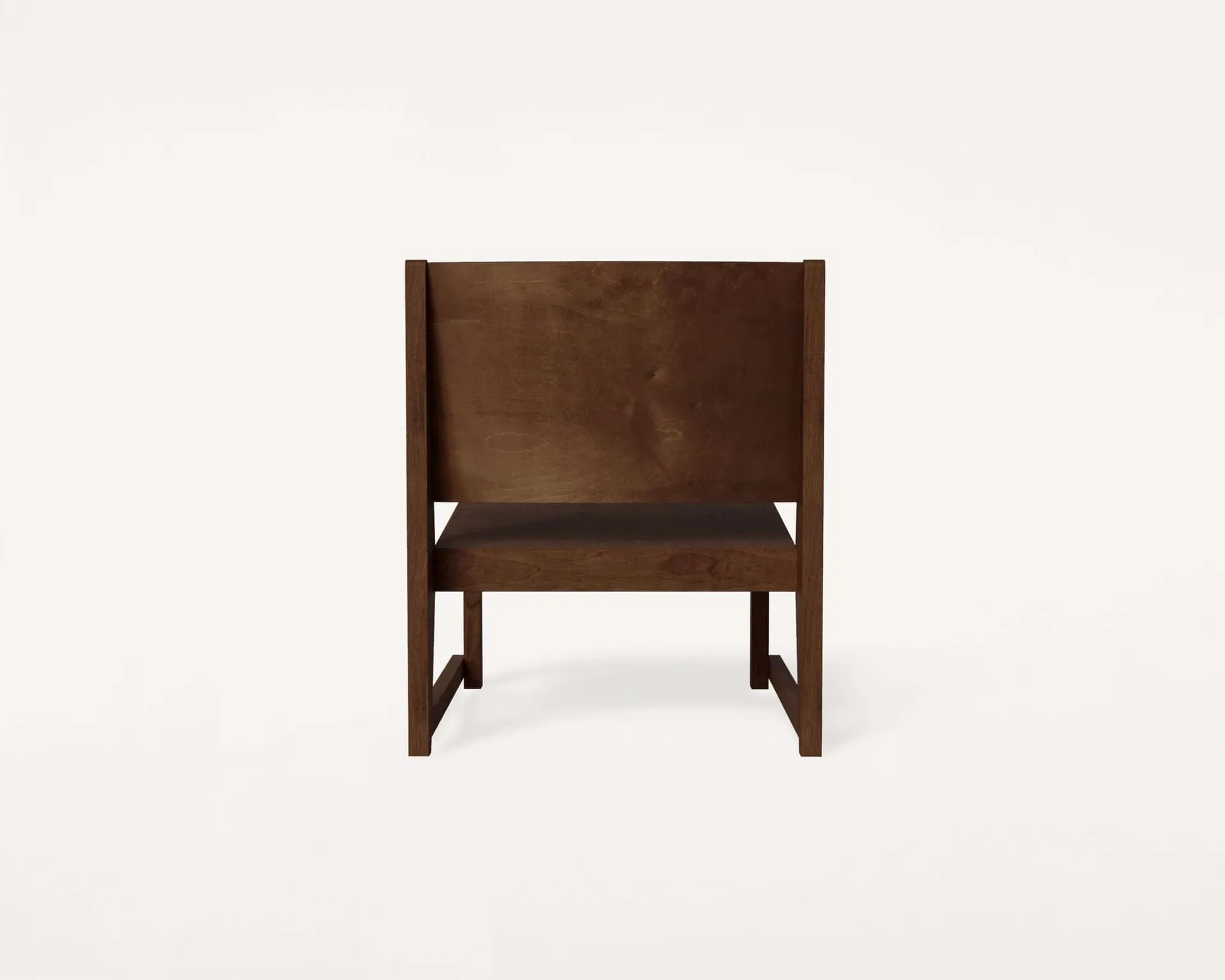 Sillón Easy Chair 01, Abedul marrón oscuro FRAMA