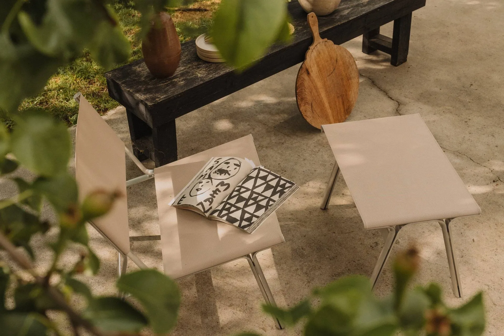 Sillón Union, Aluminium-Sandstone Mesh FRAMA
