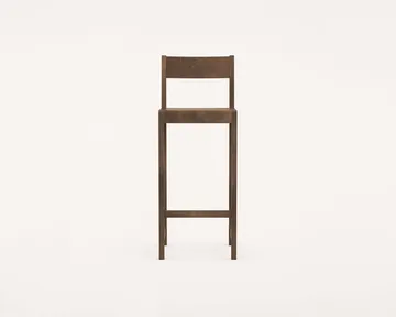 Taburete de bar Bar Chair 01 - Abedul marrón oscuro, 76 cm - FRAMA