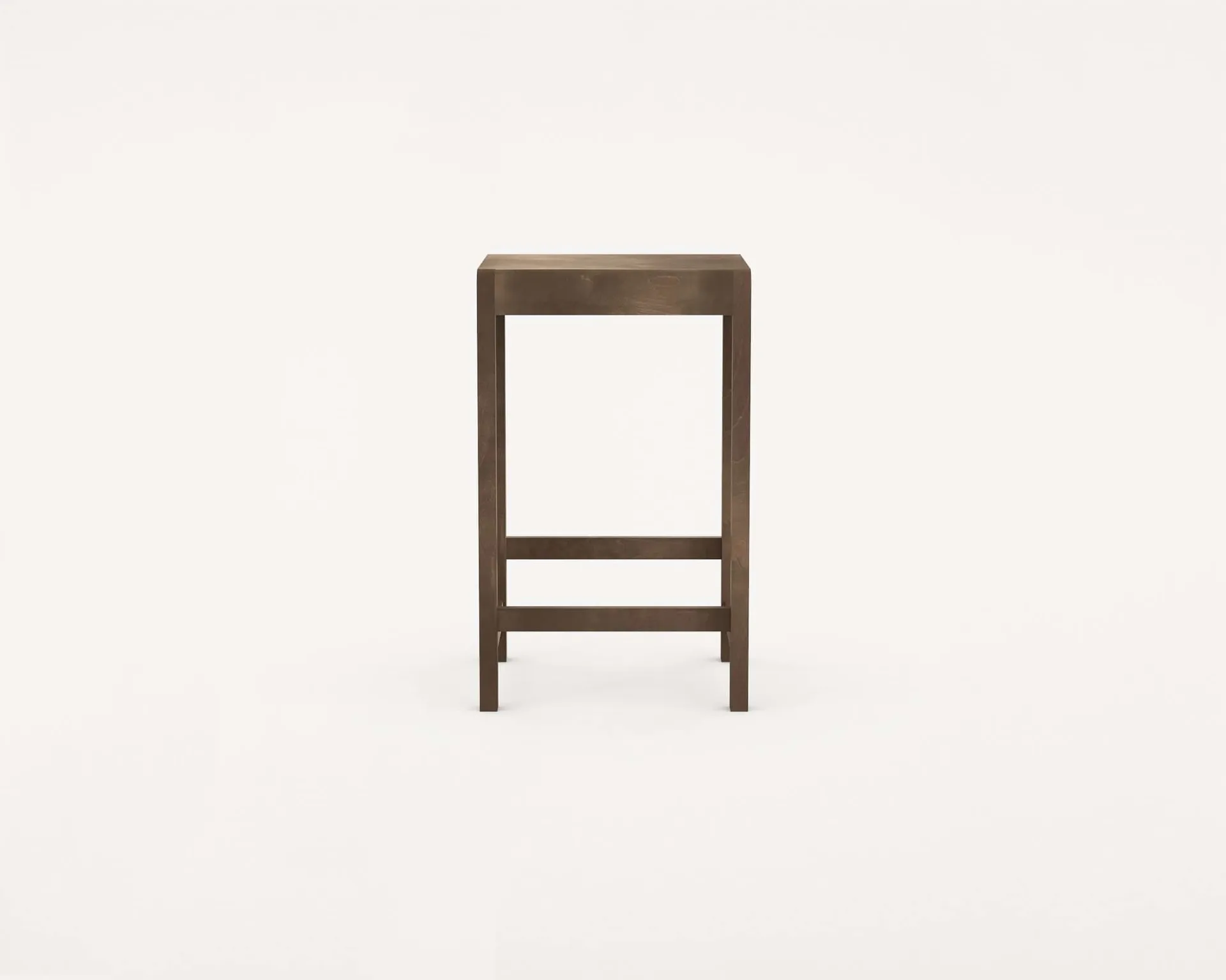 Taburete de bar Stool 01, Abedul marrón oscuro, 65 cm FRAMA