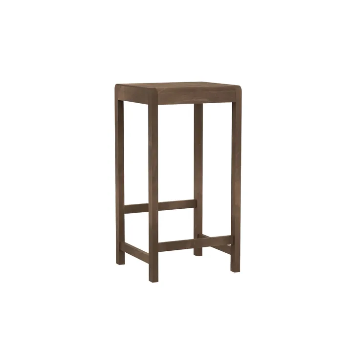 Taburete de bar Stool 01 - Abedul marrón oscuro, 76 cm - FRAMA