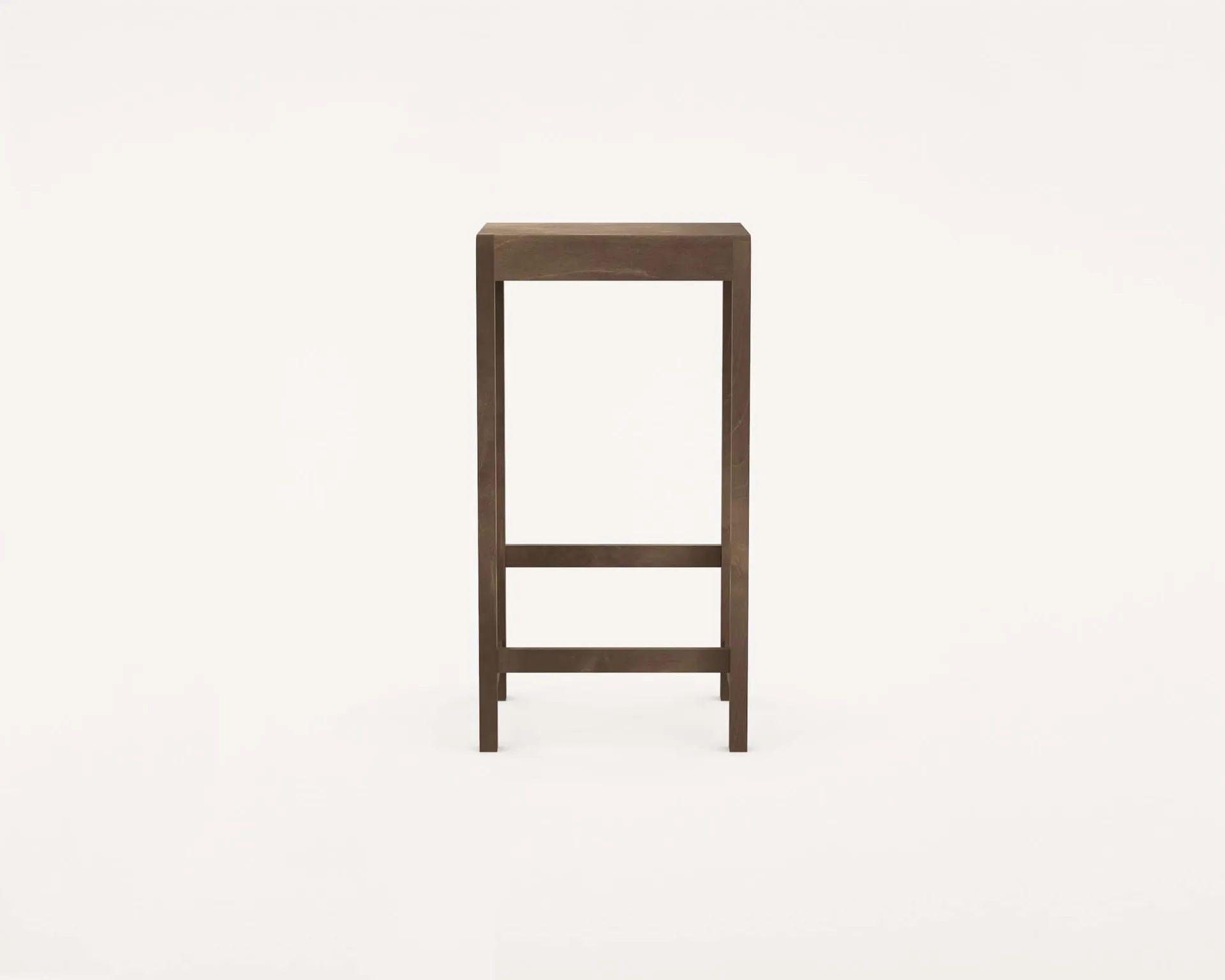 Taburete de bar Stool 01, Abedul marrón oscuro, 76 cm FRAMA