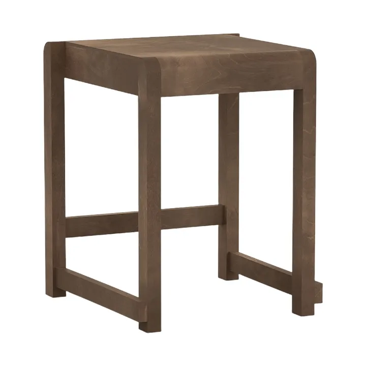 Taburete Low Stool 01 - Abedul marrón oscuro - FRAMA