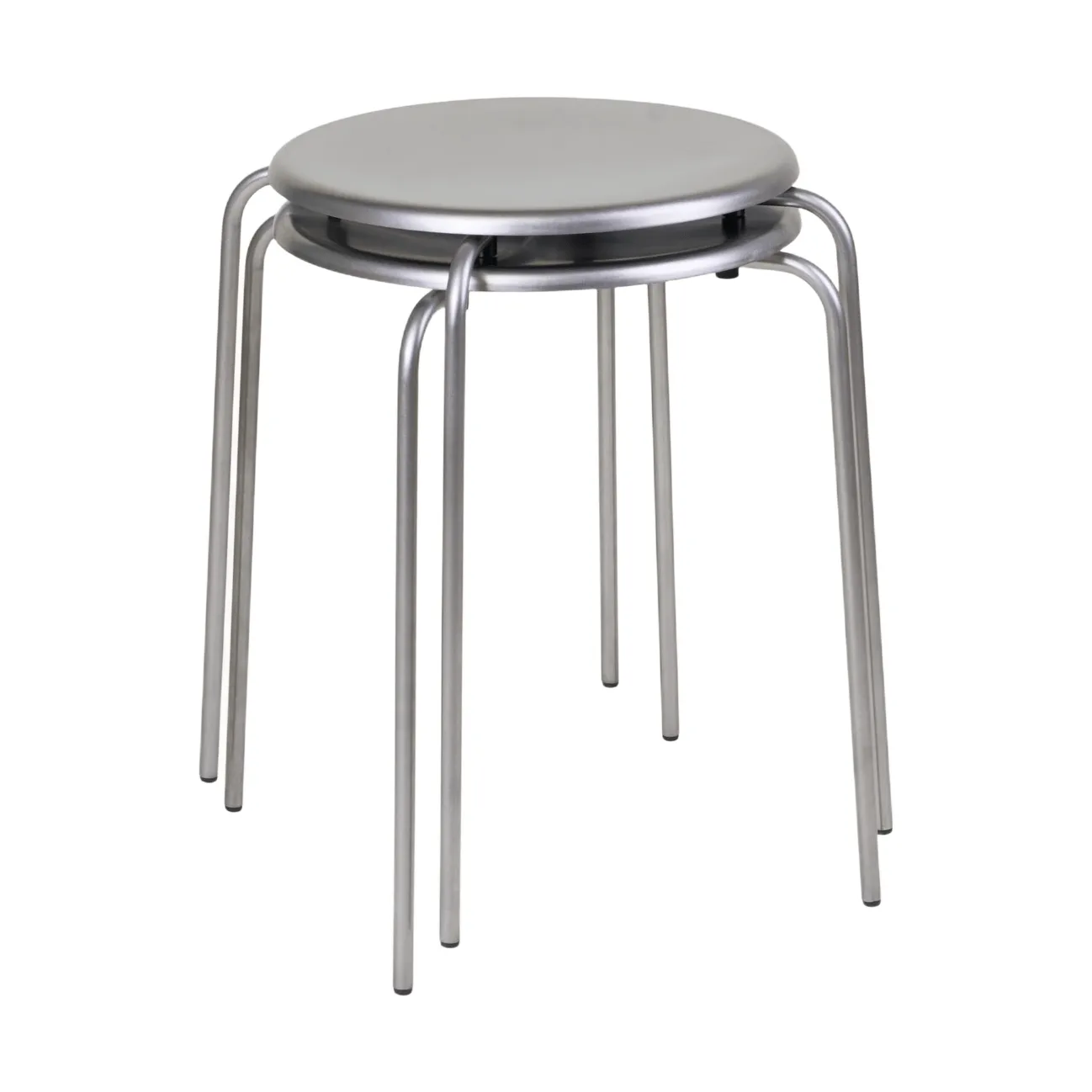 Taburete redondo Petit Rond, Acero inoxidable FRAMA