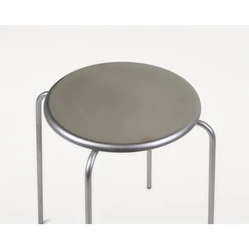 Taburete redondo Petit Rond - Acero inoxidable - FRAMA