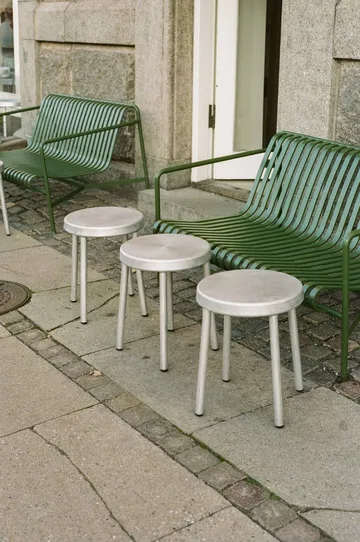 Taburete redondo Tasca - Aluminio, altura: 46 cm - FRAMA