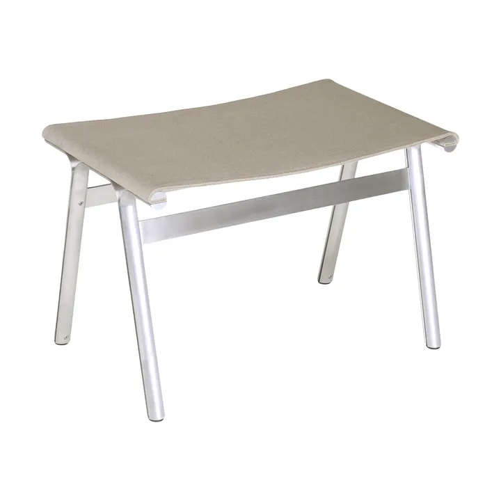 Taburete Union - Aluminium-Sandstone Linen, H: 40,6 cm - FRAMA