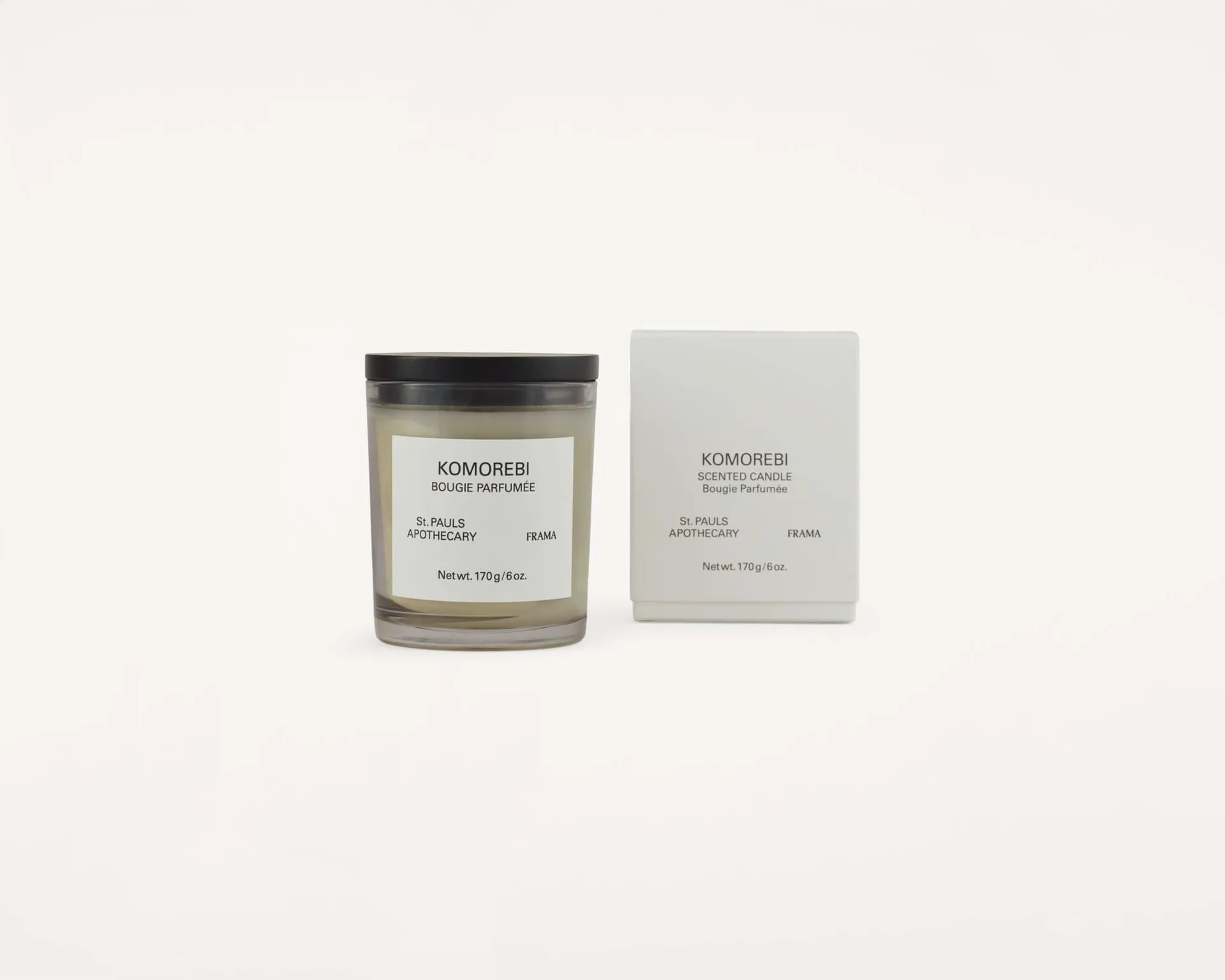 Vela aromática FRAMA, Komorebi, 170 g FRAMA