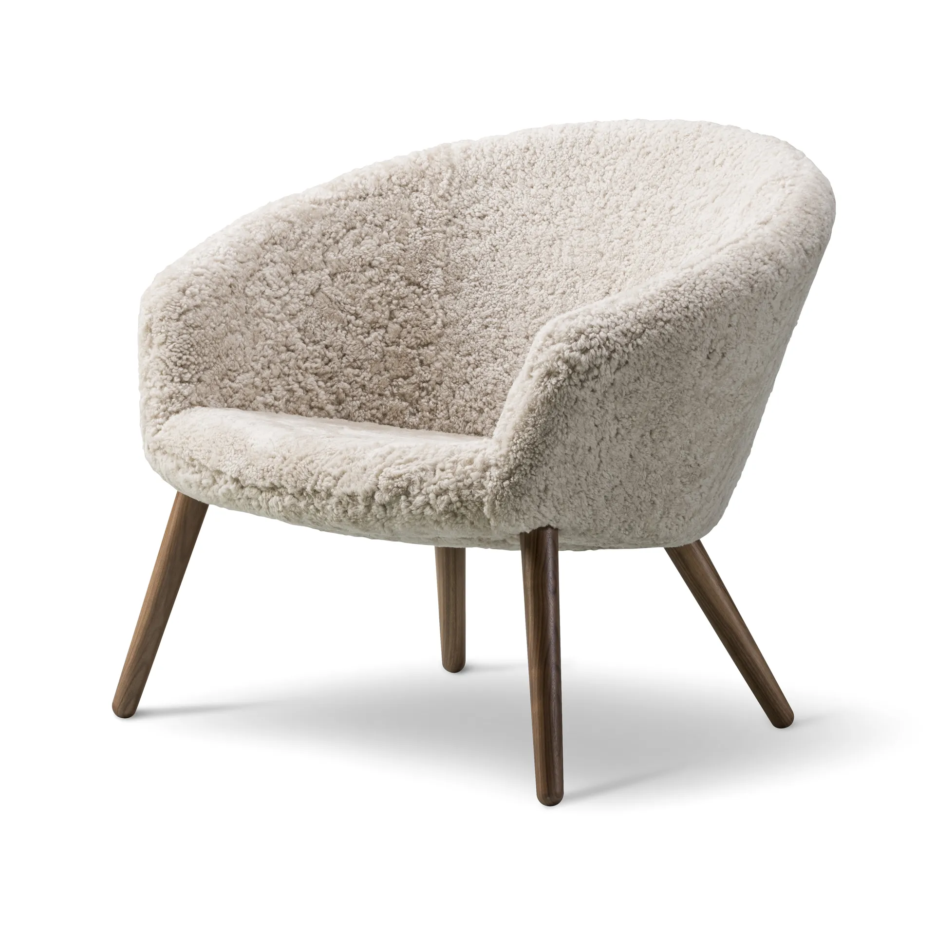 Butaca Lounge Ditzel de piel de oveja, Moonlight - walnut Fredericia Furniture