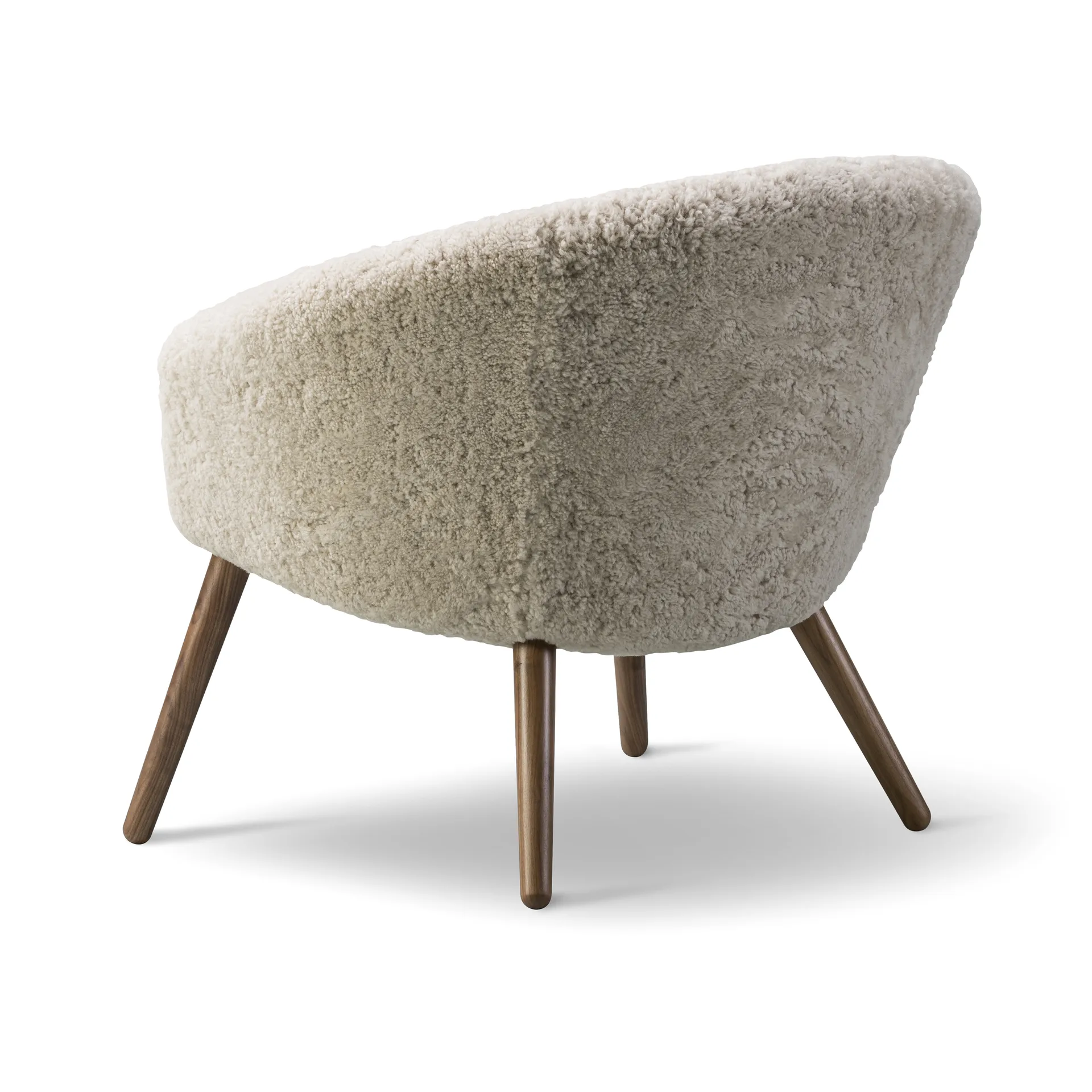 Butaca Lounge Ditzel de piel de oveja, Moonlight - walnut Fredericia Furniture