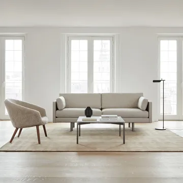 Butaca Lounge Ditzel de piel de oveja - Moonlight - walnut - Fredericia Furniture