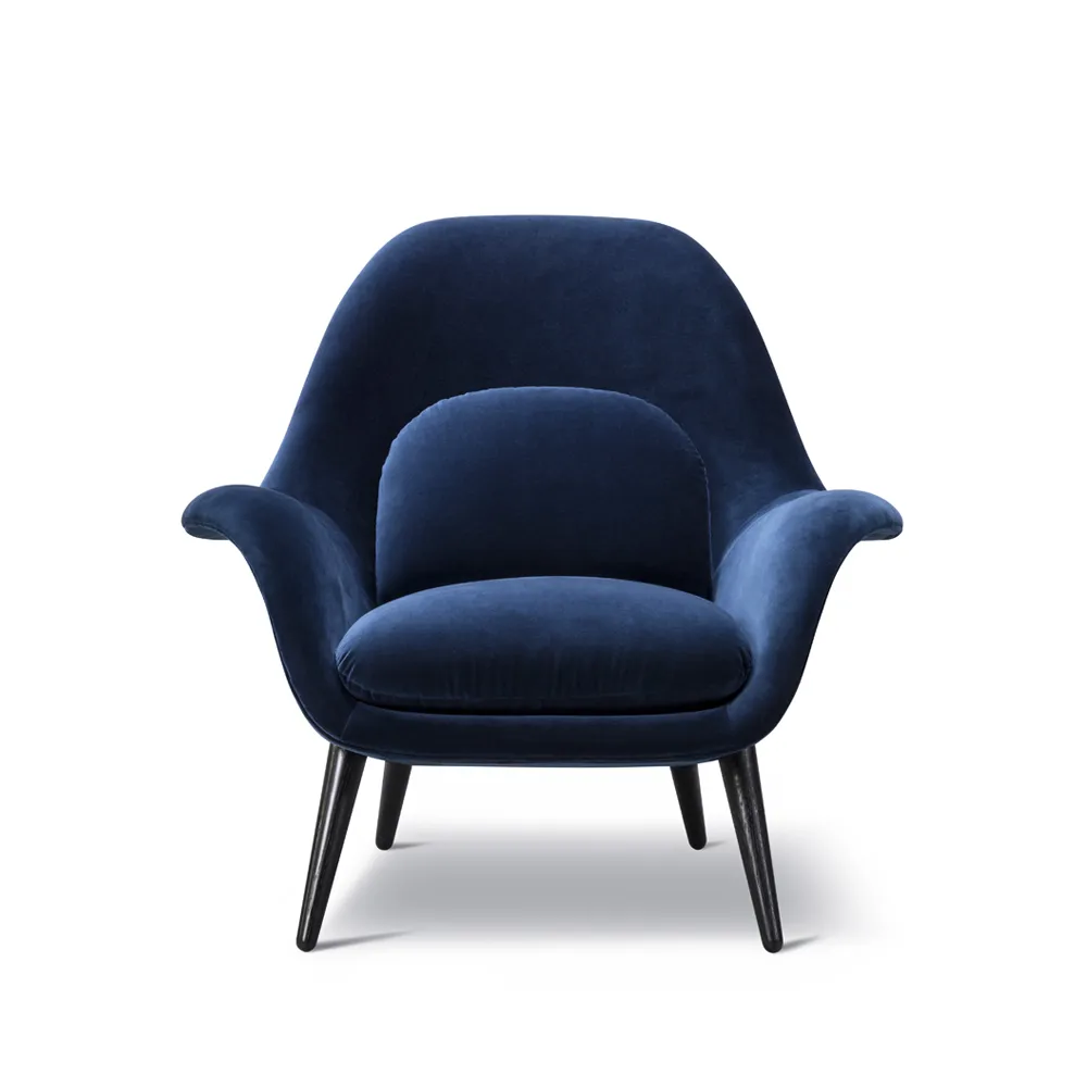 Butaca Swoon, Harald 792 azul-negro roble Fredericia Furniture