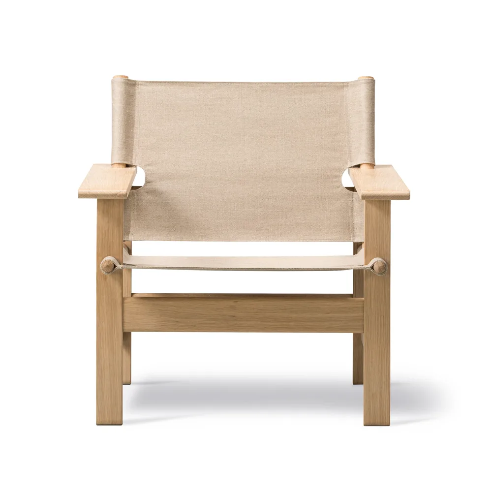 Butaca The Canvas Chair, Estructura Canvas natural aceitada clara Fredericia Furniture
