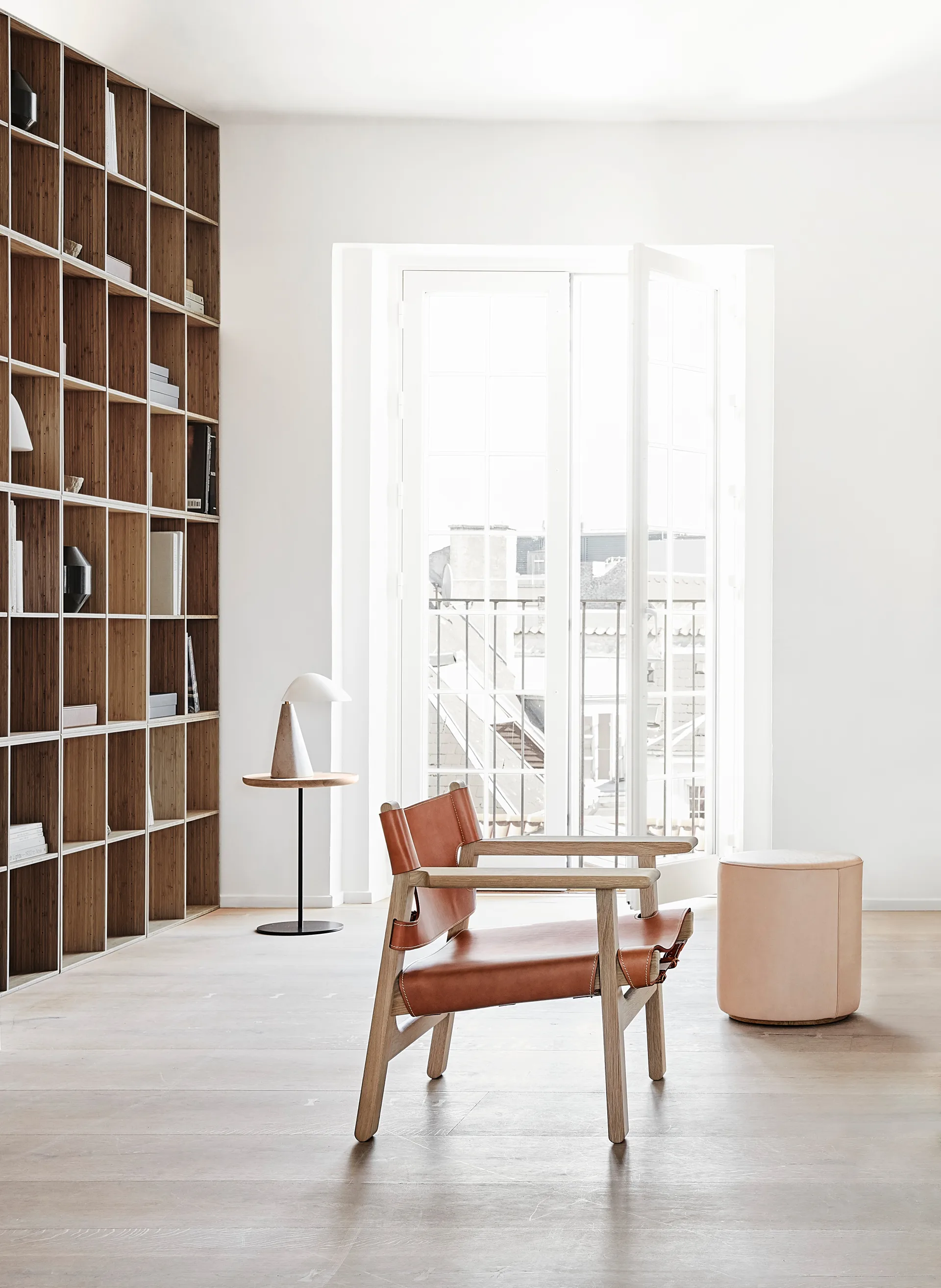 Butaca The Spanish Chair, Cuero cognac - roble claro aceitado Fredericia Furniture