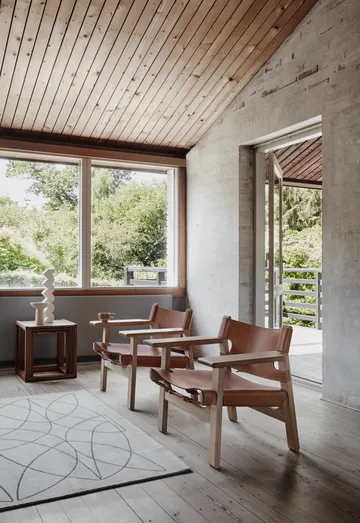 Butaca The Spanish Chair - Cuero cognac - roble claro aceitado - Fredericia Furniture