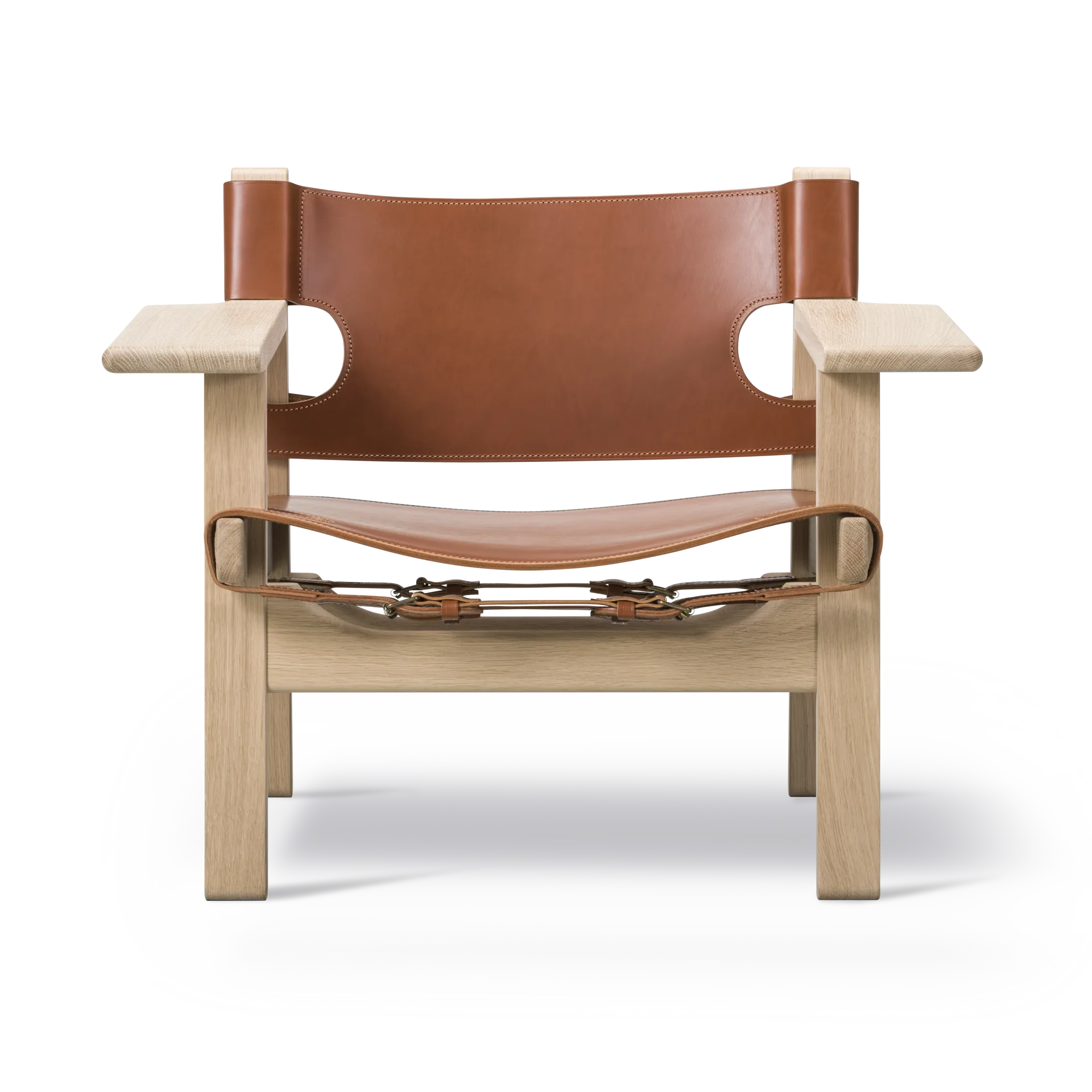 Butaca The Spanish Chair, Cuero cognac - roble encerado Fredericia Furniture