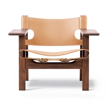 Butaca The Spanish Chair - Cuero natural - nogal aceitado - Fredericia Furniture