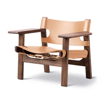Butaca The Spanish Chair - Cuero natural - nogal aceitado - Fredericia Furniture