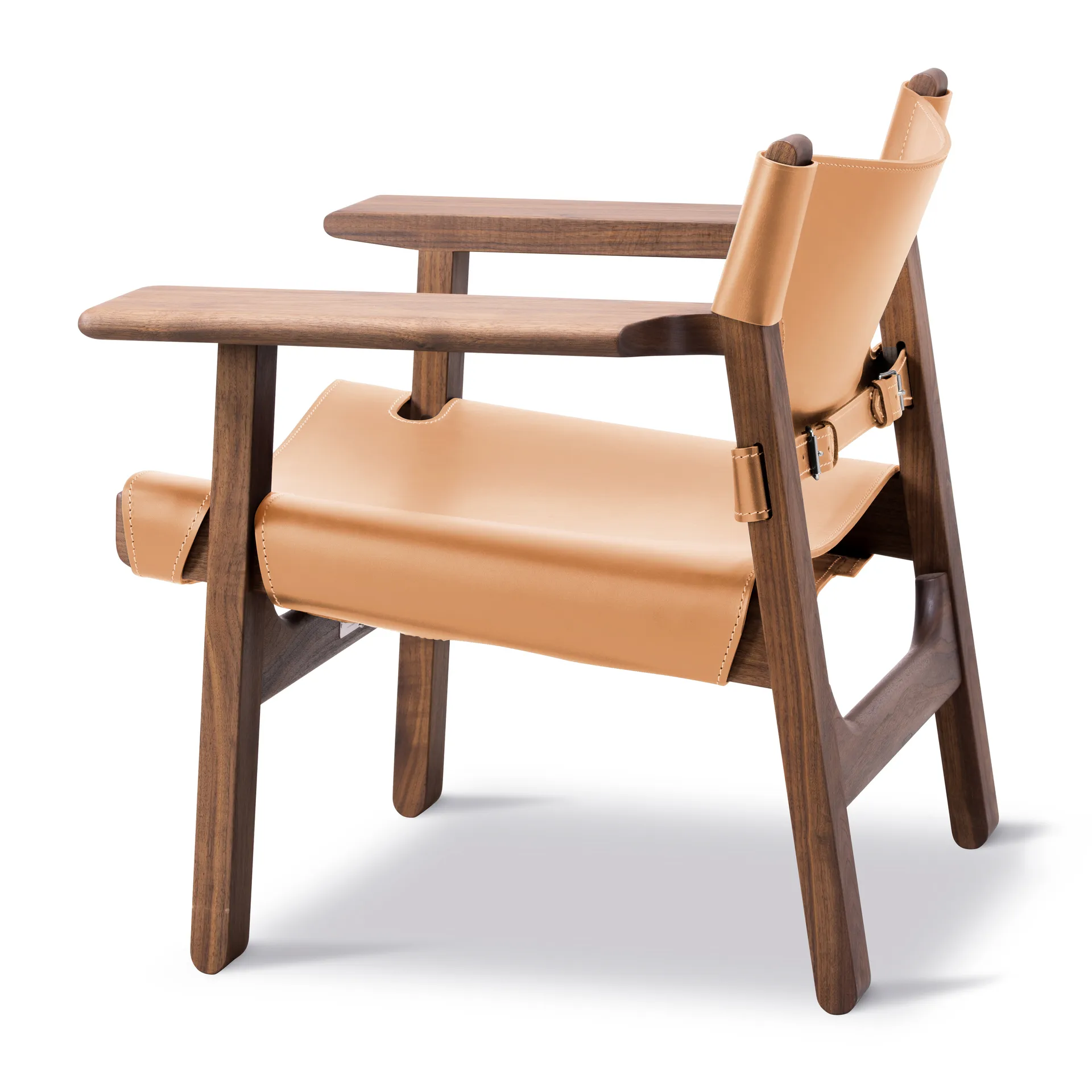 Butaca The Spanish Chair, Cuero natural - nogal aceitado Fredericia Furniture