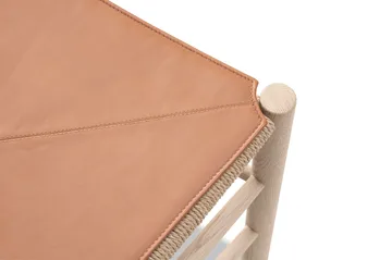 Cojín de asiento de cuero para silla J39 - Cuero Cera 905 Russet Brown - Fredericia Furniture