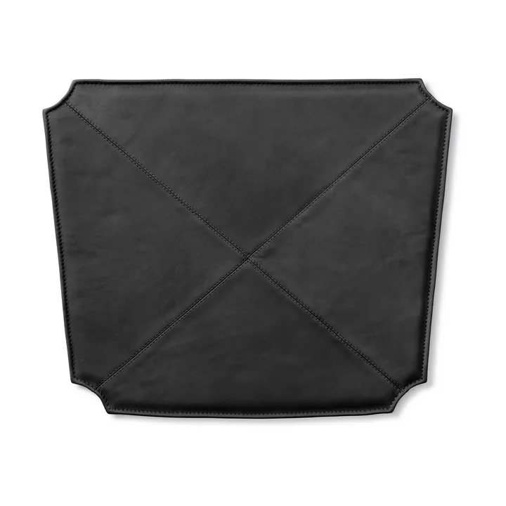 Cojín de asiento de cuero para silla J39 - Cuero Primo 88 Black - Fredericia Furniture