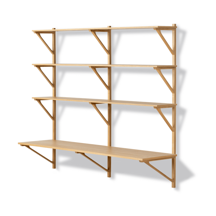 Estantería con escritorio BM29, 149x134 cm - Oak lacquer - Fredericia Furniture